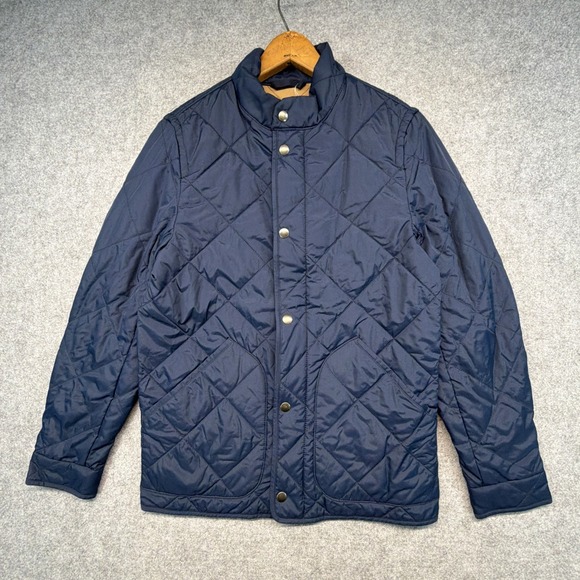 J.CREW Other - J Crew Walker Jacket Mens XS Navy Blue Quilted Insulated Lined Full Zip